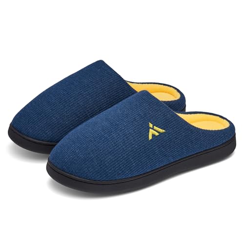 Mishansha Winter Hausschuhe Herren Weiche Damen Bequeme Memory Pantoffeln Blau Gr.41 von Mishansha