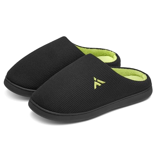 Mishansha Winter Hausschuhe Herren Weiche Damen Bequeme Memory Pantoffeln Grün Gr.44 von Mishansha