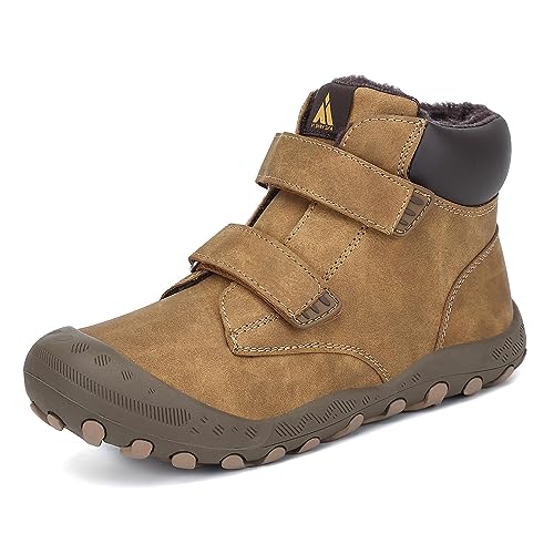 Mishansha Kinder Winterschuhe Warm Gefüttert Jungen Winterstiefel Mädchen Wasserdicht SchneeschuheLeicht Winterboots rutschfest Outdoor Wanderschuhe von Mishansha