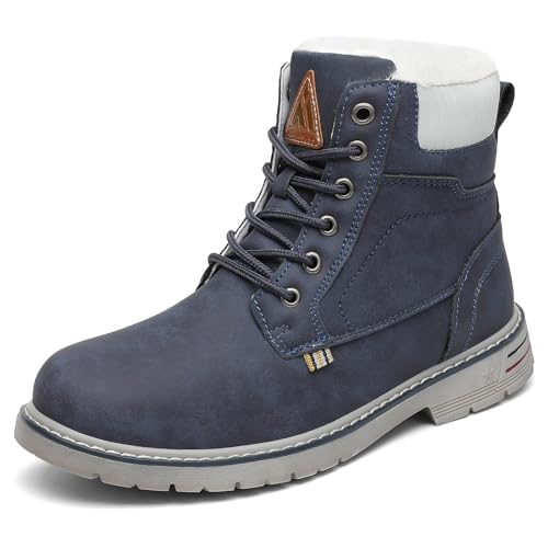 Mishansha Winterschuhe Damen Warme Gefüttert Winterstiefel Frauen Stiefeletten Blau Gr.42 von Mishansha