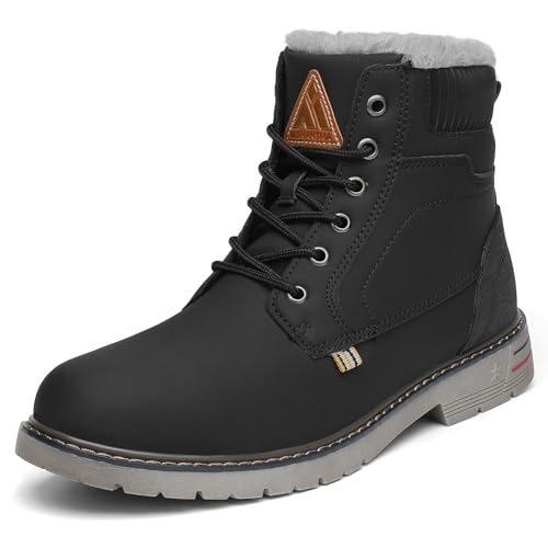 Mishansha Winterschuhe Damen Warme Gefüttert Winterstiefel Frauen Stiefeletten Schwarz Gr.38 von Mishansha