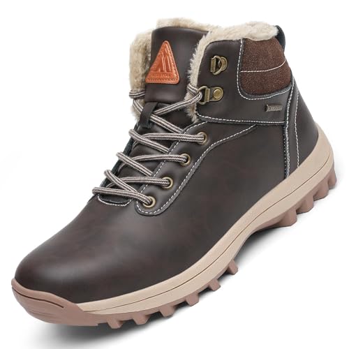 Mishansha Winterschuhe Damen Winterstiefel Winterboots Schneestiefel Gefüttert Schneeschuhe Barfußschuhe Winter Wasserdicht Trekkingschuhe Braun,GR.38 Mishansha Winterschuhe Damen Winterstiefel Winterboots Schneestiefel Gefüttert Schneeschuhe Barfußschuhe Winter Wasserdicht Trekkingschuhe Braun,GR.38 von Mishansha