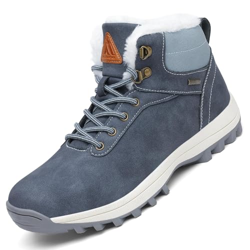 Mishansha Winterschuhe Herren Damen Winterstiefel Winterboots Gefüttert Wanderschuhe Barfußschuhe Winter Wasserdicht Schneestiefel Warme Schneeschuhe Dunkelblau,GR.43 Mishansha Winterschuhe Herren Damen Winterstiefel Winterboots Gefüttert Wanderschuhe Barfußschuhe Winter Wasserdicht Schneestiefel Warme Schneeschuhe Dunkelblau,GR.43 von Mishansha