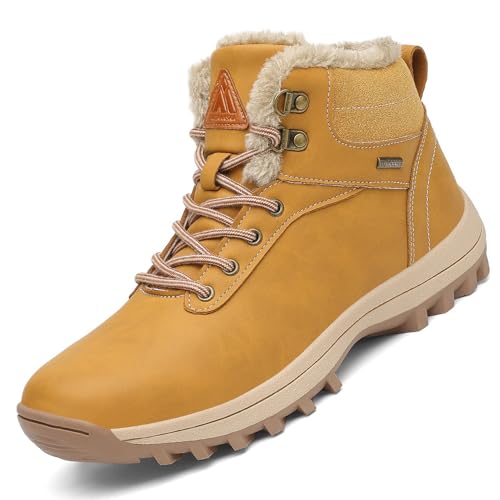 Mishansha Winterschuhe für Herren Damen Warm Winterstiefel rutschfest Outdoor Schneestiefel Unisex Winter Boots 48 EU von Mishansha