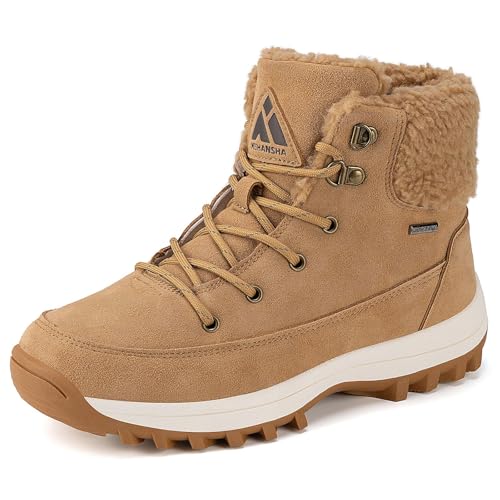 Mishansha Winterstiefel Damen Gefüttert Warm Winterschuhe Rutschfest Outdoor Frauen Schneestiefel für Trekking und Alltag Braun EU 36 Mishansha Winterstiefel Damen Gefüttert Warm Winterschuhe Rutschfest Outdoor Frauen Schneestiefel für Trekking und Alltag Braun EU 36 von Mishansha