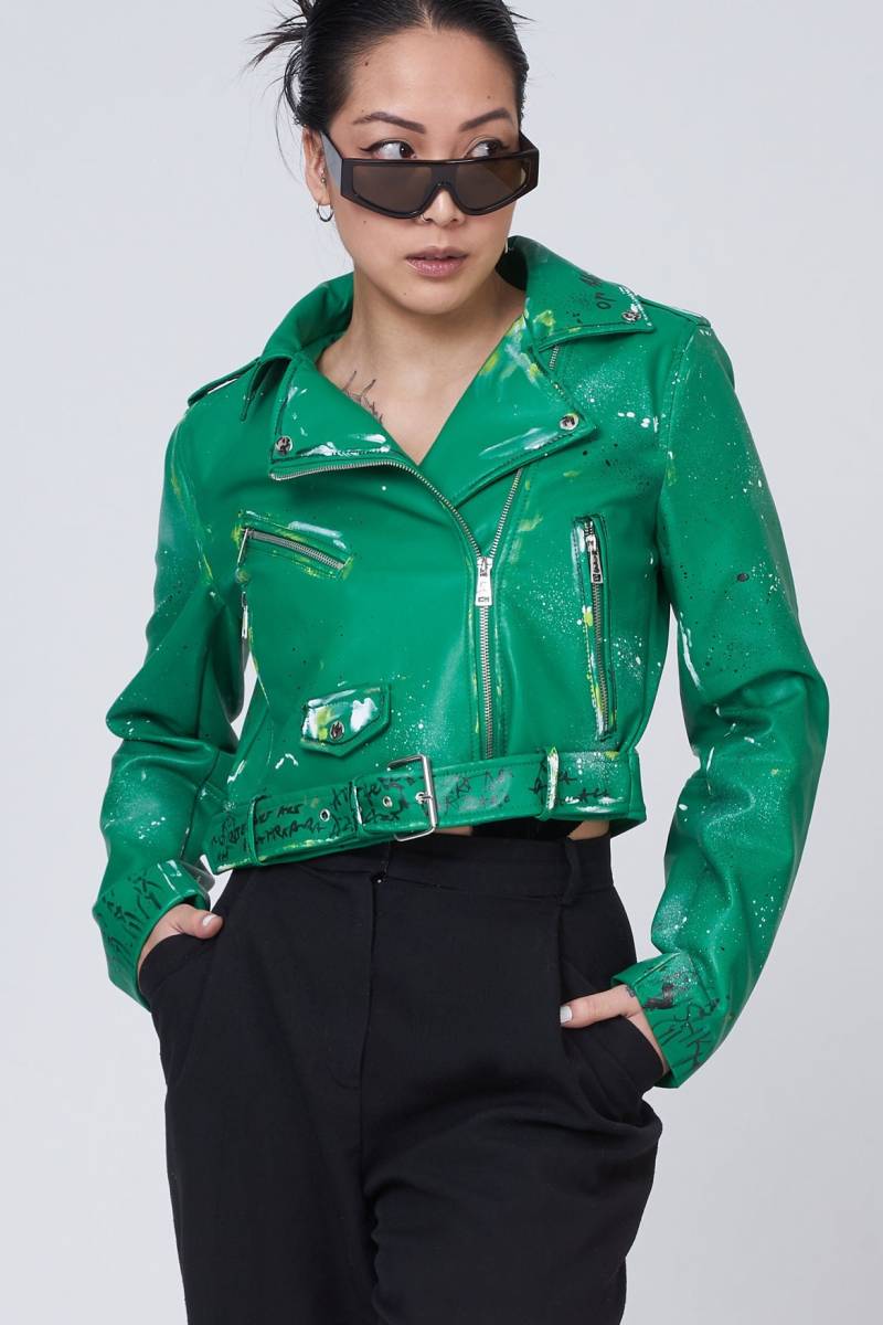Green Dragon Lederjacke Green Dragon Lederjacke von MishkaaArt