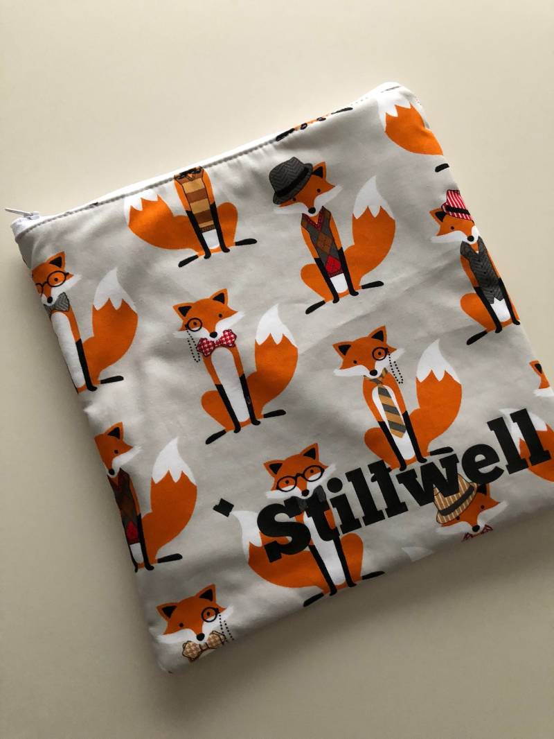 Fuchs Wet Bag Mit Wasserfestem Futter /Personalisierte Nasstasche/Reißverschluss Nasstasche/ - Mr Fox von MishmashDesigns
