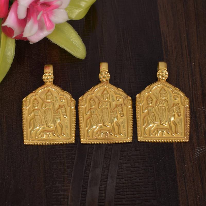 Gold Charms Anhänger, Begabte Anhänger Für Ihre Liebsten, Hindu Gottheit Schmuck, Ram Lakhman Amulett Charm Silberschmuck von MisomaSantiago