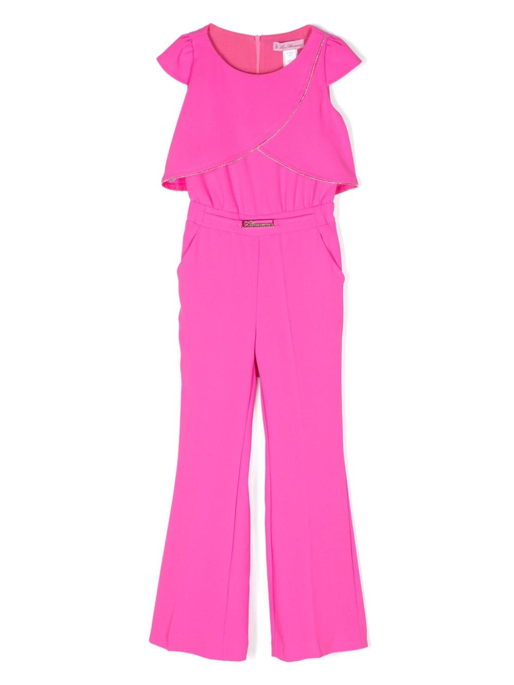 Miss Blumarine Cady-Jumpsuit mit Strassbesatz - Rosa von Miss Blumarine