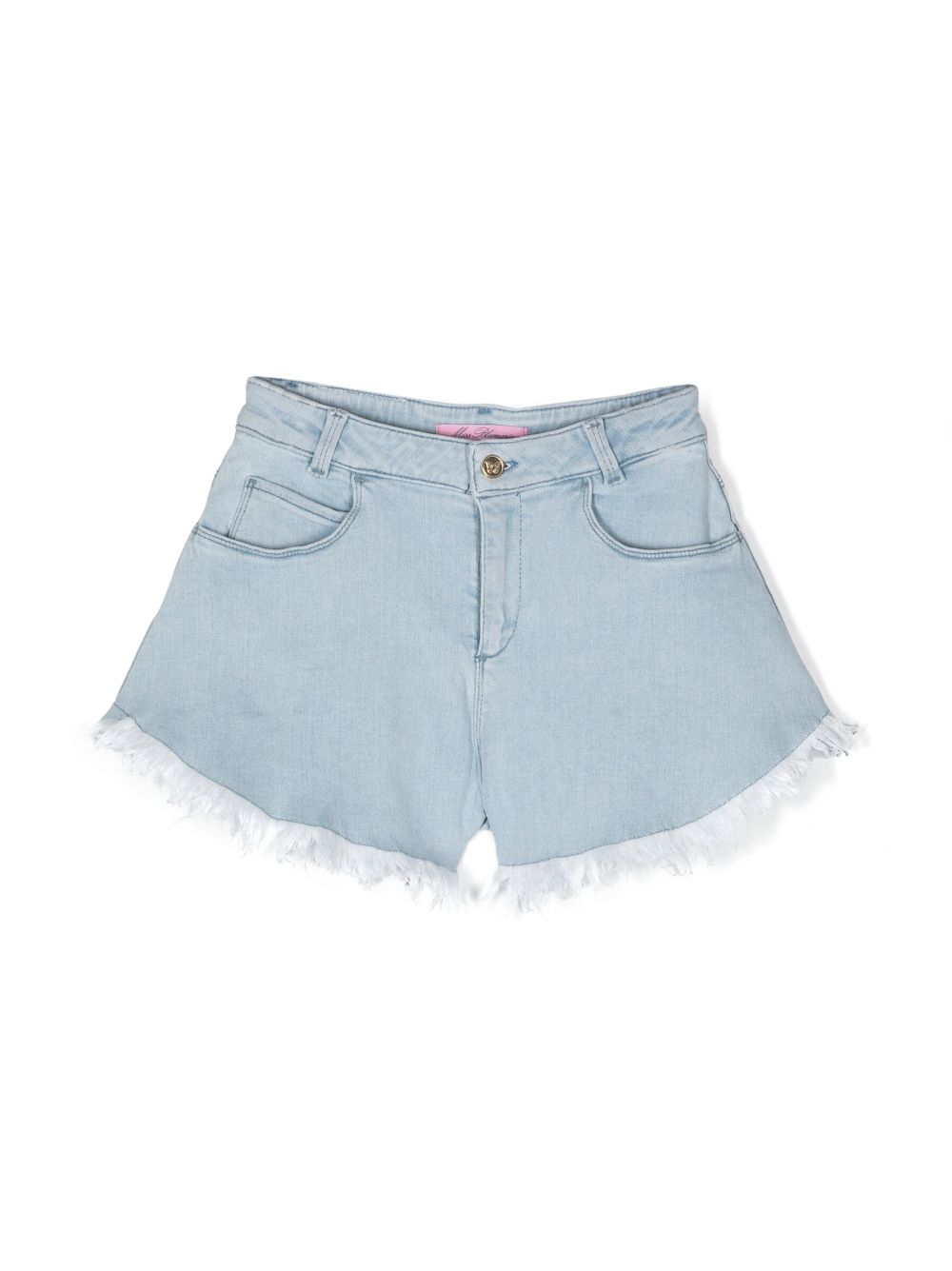 Miss Blumarine Jeans-Shorts mit Bleached-Effekt - Blau von Miss Blumarine