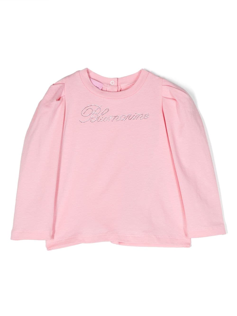 Miss Blumarine Sweatshirt mit Logo-Verzierung - Rosa von Miss Blumarine
