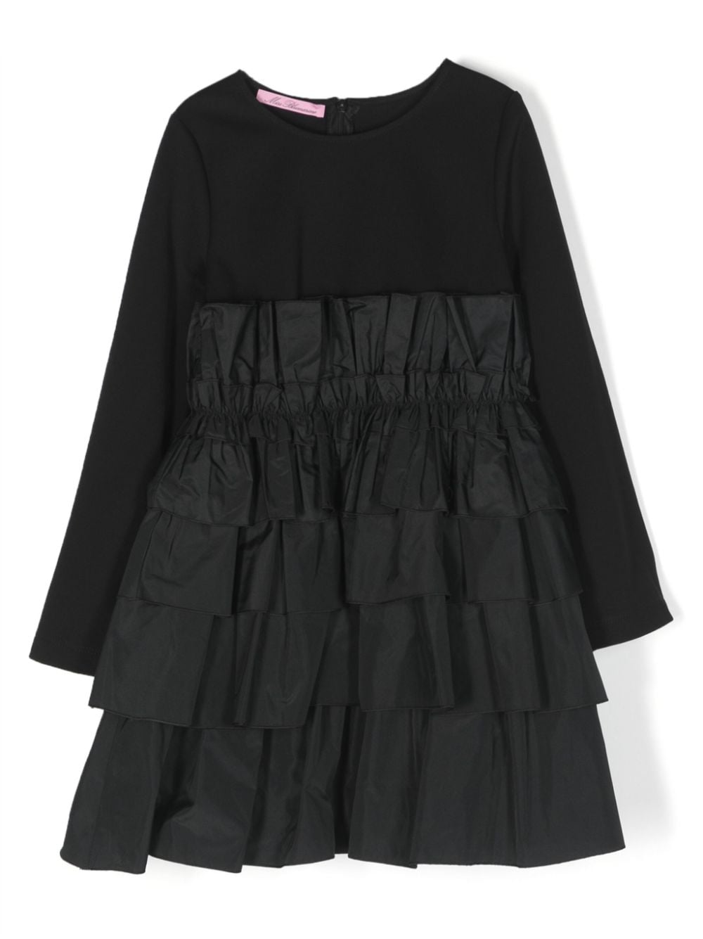 Miss Blumarine Kleid mit gestuftem Rock - Schwarz von Miss Blumarine