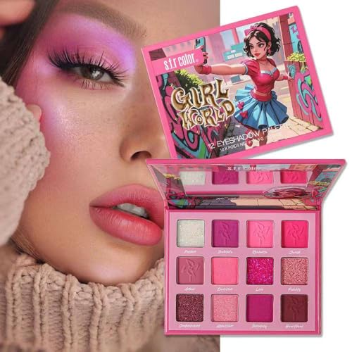 Miss Demi 12 Colors Eyeshadow Palette, Highly Pigmented, Blendable Shades for Creating Stunning Eye Looks, Unleash Your Inner Diva. (02) von Miss Demi