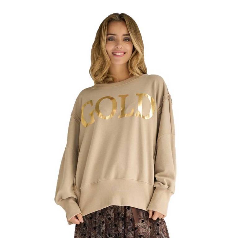 Miss Goodlife Sweatshirt MG12776 Roundneck Sweater Gold – Sand Miss Goodlife Sweatshirt MG12776 Roundneck Sweater Gold – Sand von Miss Goodlife