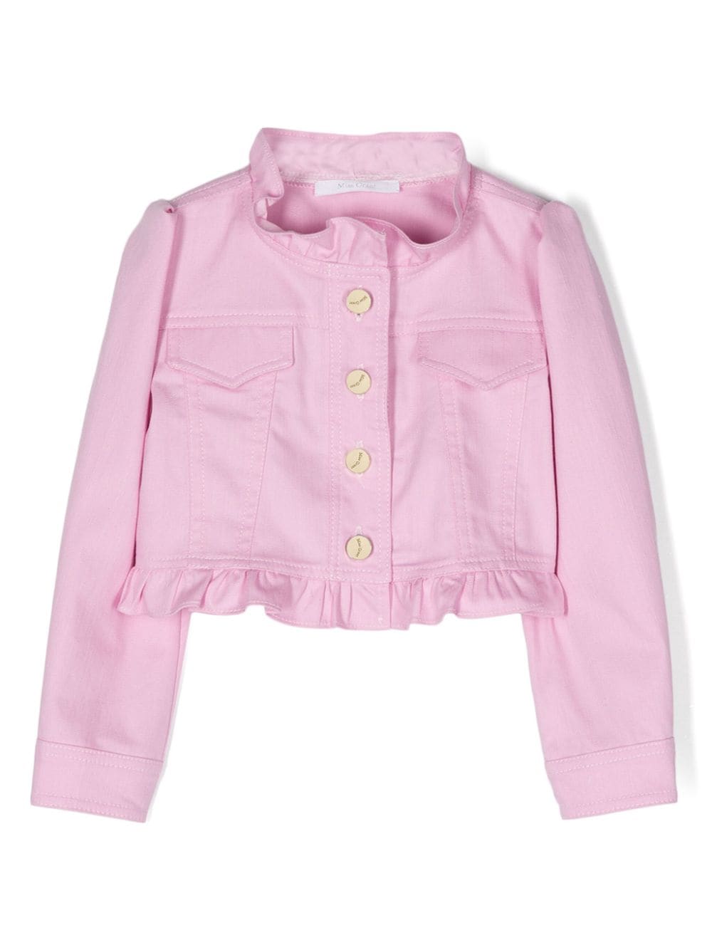 Miss Grant Kids Jacke mit Rüschendetail - Rosa von Miss Grant Kids