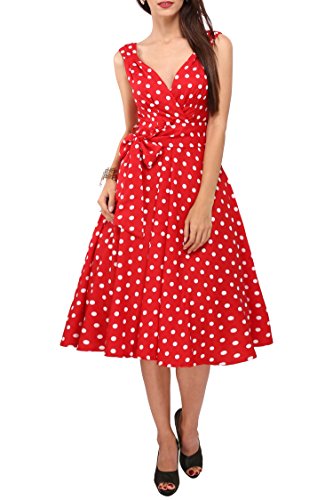 Damen Kleid 40er 50er Jahre Swing Vintage Rockabilly Damen Retro Prom Party Plus Size Kleider von Miss Lavish London