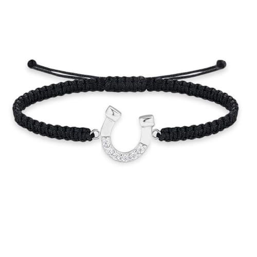 Miss Lovie Hufeisen Armband Silber 925 Pferd Geschenk Glücksbringer Armband Damen von Miss Lovie