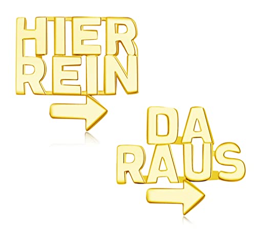 Ohrringe Silber 925 Gold Ohrstecker Damen Hier Rein Da Raus Coole Geschenke Für Frauen Verrückte Lustige Geschenke Ohrringe Silber 925 Gold Ohrstecker Damen Hier Rein Da Raus Coole Geschenke Für Frauen Verrückte Lustige Geschenke von Miss Lovie