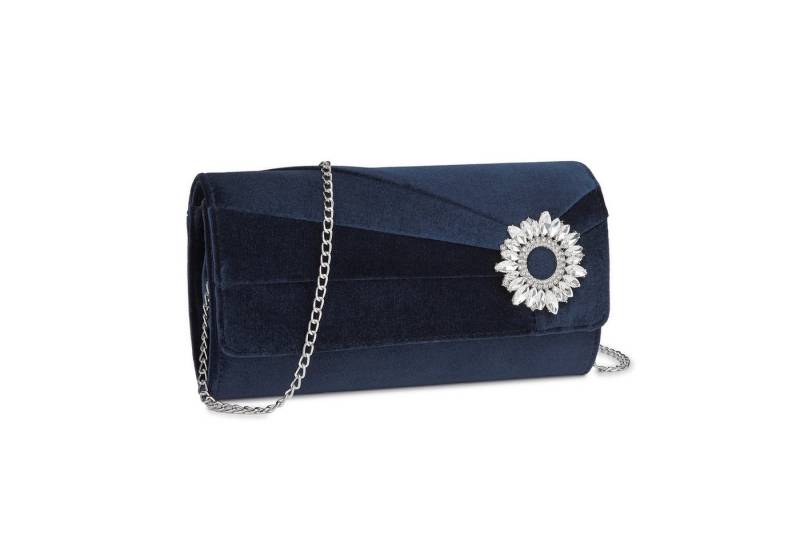 Miss Lulu Clutch Damen, Elegante Abendtasche mit Strass-Verzierung & Kette von Miss Lulu