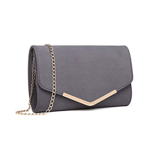 Miss Lulu Clutch Damen Abendtasche Elegante Kettentasche Damen Tasche Clutch Bag Handtasche Hochzeit Umhängetasche Mädchen klein Umhängetasche von Miss Lulu