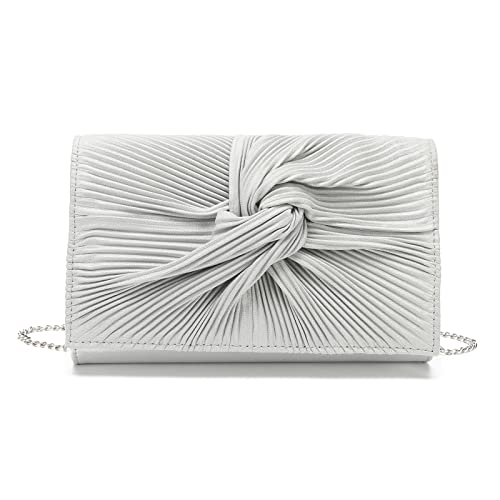 Miss Lulu Damen Clutch Elegante Abendtasche Umschlag Umhängetasche Crossbody mit Kette für Hochzeit Party Abschlussball von Miss Lulu