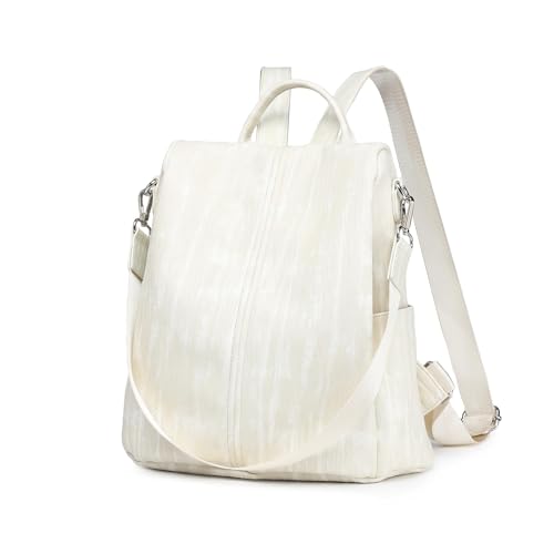 Miss Lulu Damen Rucksack Klein Anti diebstahl Schultaschen 2 in 1 Tagesrucksack Casual Daypack Rucksackhandtaschen Leicht für Freizeit Einkauf Alltag von Miss Lulu