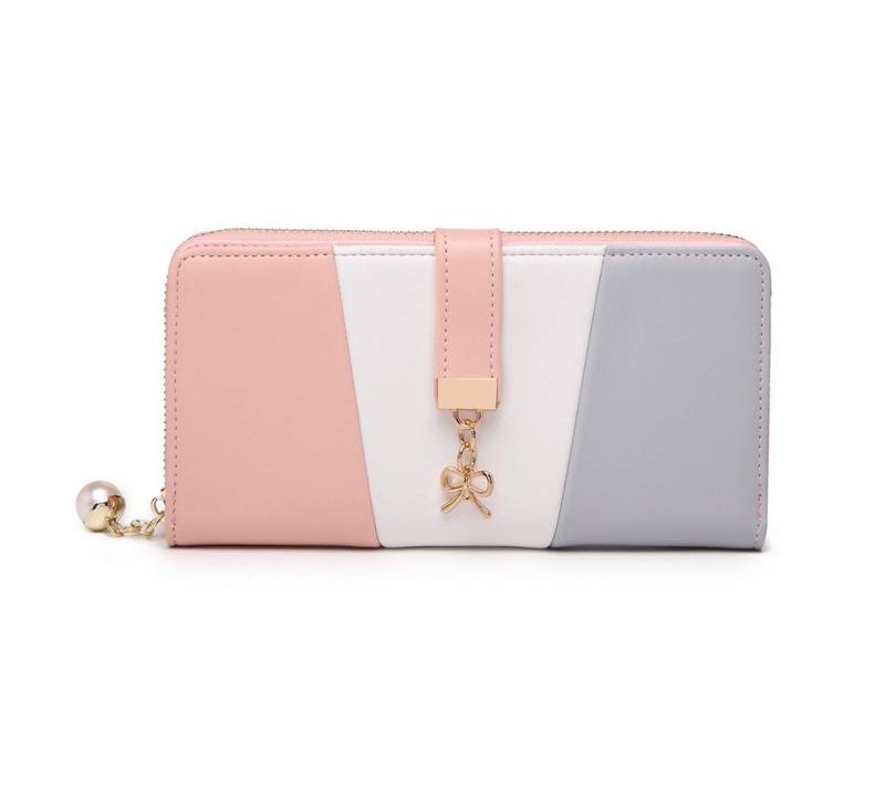 Miss Lulu Geldbörse Damen Portemonnaie Lang, Elegante Geldbörse aus Kunstleder von Miss Lulu