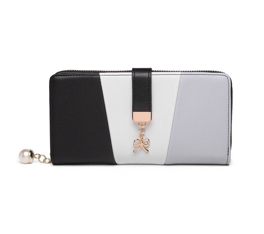 Miss Lulu Geldbörse Damen Portemonnaie Lang, Elegante Geldbörse aus Kunstleder von Miss Lulu