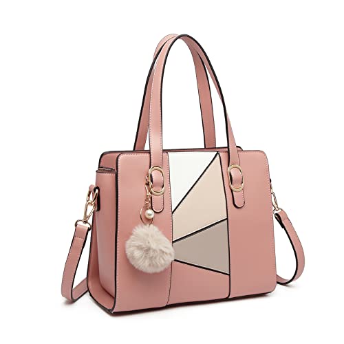 Miss Lulu Handtasche Damen Color Block Handtasche Damen Tasche Damen Handtasche Damen Mittelgroß von Miss Lulu