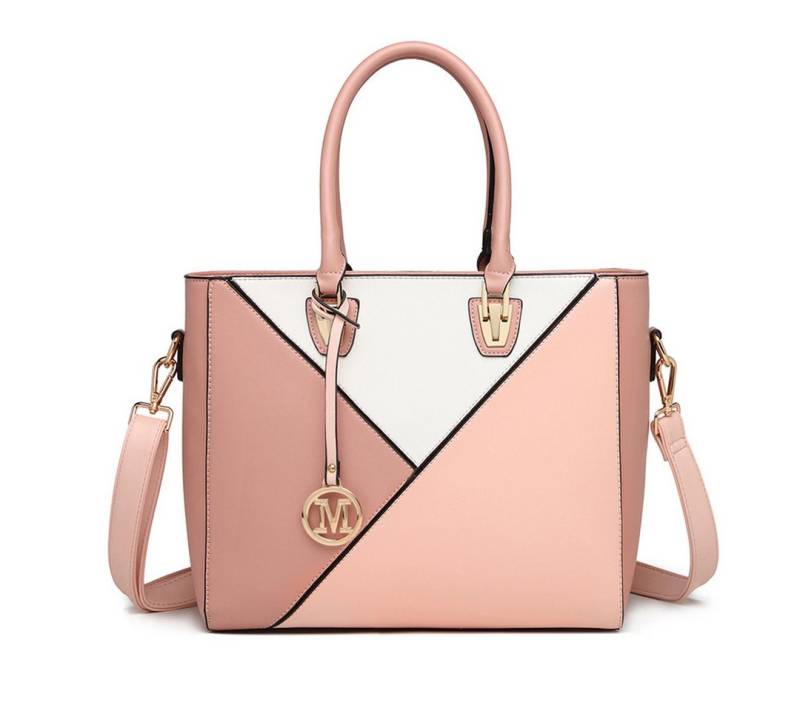 Miss Lulu Handtasche Damen Handtasche mit V-förmigem Design und abnehmbarem Schultergurt von Miss Lulu