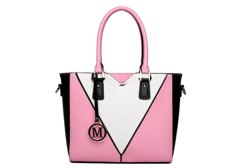 Miss Lulu Handtasche Damen Handtasche mit V-förmigem Design und abnehmbarem Schultergurt von Miss Lulu