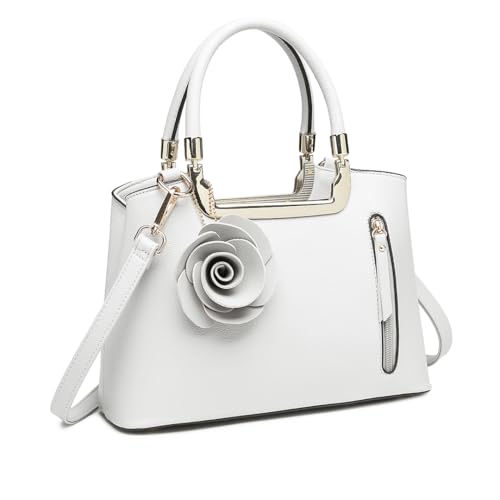 Miss Lulu Handtasche Damen Mit Blumen Henkeltasche Schultertasche Umhängetasche Elegant Kunstleder Retro Cross Body Tasche Damen von Miss Lulu