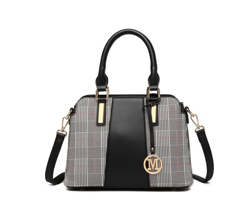 Miss Lulu Handtasche Damen Retro Umhängetasche mit Streifen-Design von Miss Lulu