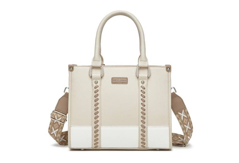 Miss Lulu Handtasche Damen Shopper Tasche Elegant mit Reißverschluss 28x21x13cm von Miss Lulu