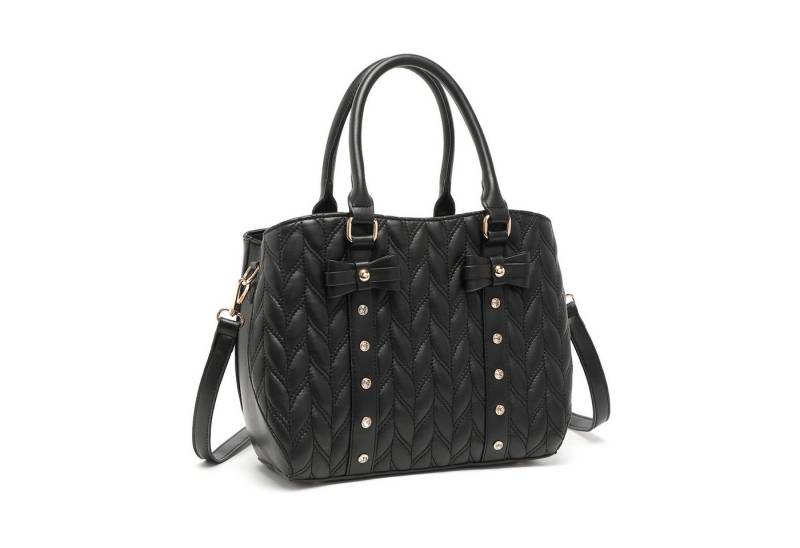 Miss Lulu Handtasche Damen aus PU-Leder, Gesteppte Designer-Schultertasche von Miss Lulu