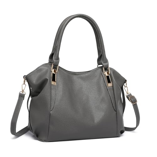 Miss Lulu Handtasche Damen groß Shopper Tasche Tote Bag Henkeltasche Weichen PU Leder mittelgross Umhängetasche von Miss Lulu