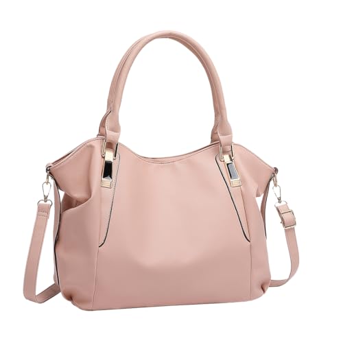 Miss Lulu Handtasche Damen groß Shopper Tasche Tote Bag Henkeltasche Weichen PU Leder mittelgross Umhängetasche von Miss Lulu
