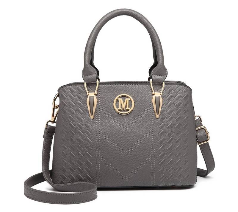 Miss Lulu Handtasche Mittelgroße Damen Henkeltasche, Lychee Muster, Strickprozess, Elegant von Miss Lulu