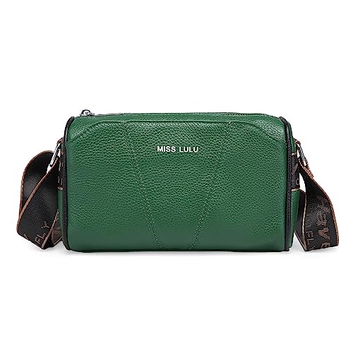 Miss Lulu Leder Umhängetaschen Damen, Damen Schultertaschen, Crossbody Taschen, Damen Umhängetaschen mit einem verstellbaren breiten Riemen von Miss Lulu