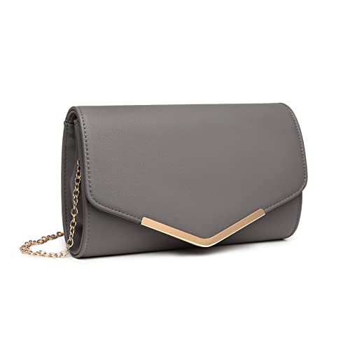 Miss Lulu Clutch Damen Abendtasche Mini Crossbodytasche Kette Umhängetasche Umschlag Handtasche Geldbörse geeignet für Party Hochzeit Bankett als Geschenk von Miss Lulu