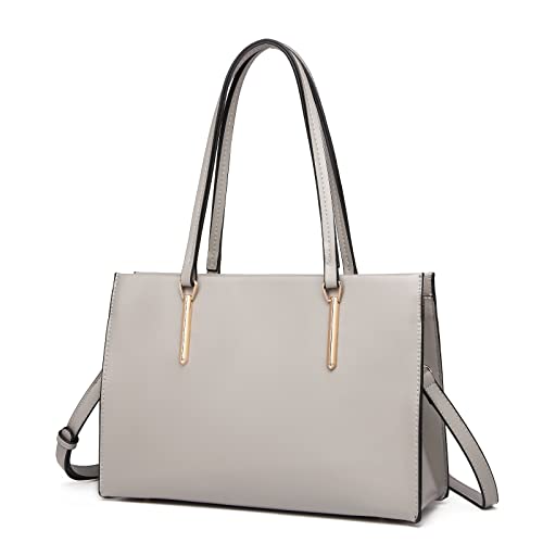 Miss Lulu Schultertasche Damen Henkeltasche Groß Handtasche Elegant PU Leder Umhängetaschen Frauen Shopper Taschen Verstellbar Schultergurt Aktentasche von Miss Lulu