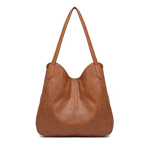 Miss Lulu Schultertasche für Damen, Modische Handtasche, Handtasche Damen DREI Fächer, kann 9.7' Tablet halten von Miss Lulu