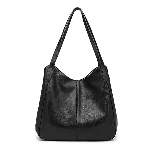 Miss Lulu Schultertasche für Damen, Modische Handtasche, Handtasche Damen DREI Fächer, kann 9.7' Tablet halten von Miss Lulu