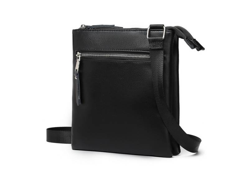 Miss Lulu Umhängetasche Damen Handytasche in Schwarz mit verstellbarem Riemen von Miss Lulu