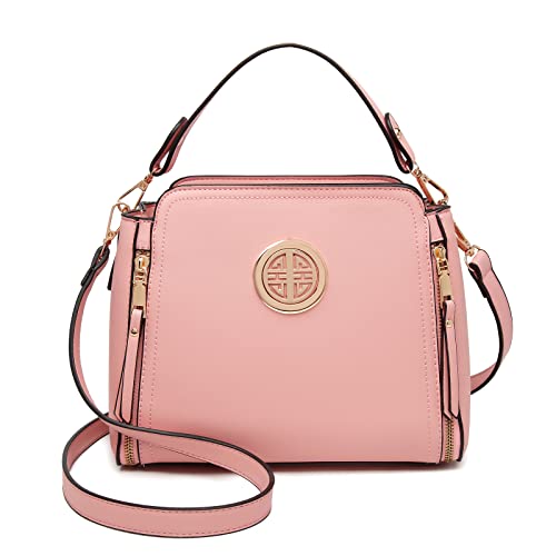 Miss Lulu Umhängetasche Damen Schultertasche Handtasche Crossbody Taschen Henkeltasche Mädchen PU Leder Top Griff Tasche von Miss Lulu