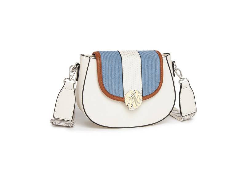 Miss Lulu Umhängetasche Damen aus Pu-Leder - Ethnico-Design mit Kordelvolett von Miss Lulu