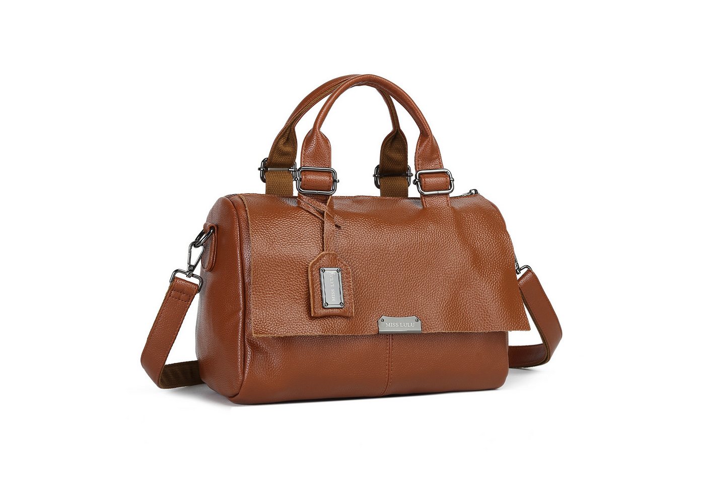 Miss Lulu Umhängetasche aus Echtleder, Vintage Moderne Messenger Bag für Damen & Herren von Miss Lulu