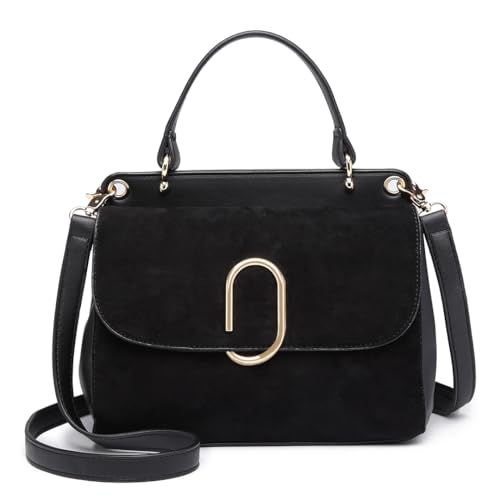 Miss Lulu Handtasche Klein Henkeltasche Damen Elegante Schultertasche Umhängetasche Kunstlerder Shopper von Miss Lulu