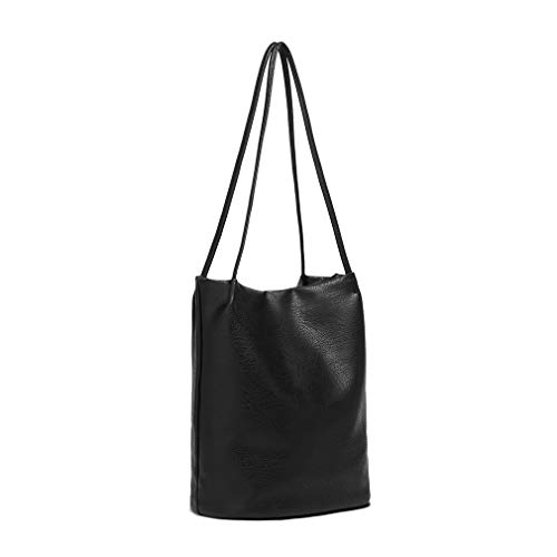 Miss Lulu Wildleder Tote Bag Groß Shopper Tasche Damen Handtasche Hobo Uni Tasche Slouchy Schultertasche Gross Shoulder Handbags Braun von Miss Lulu