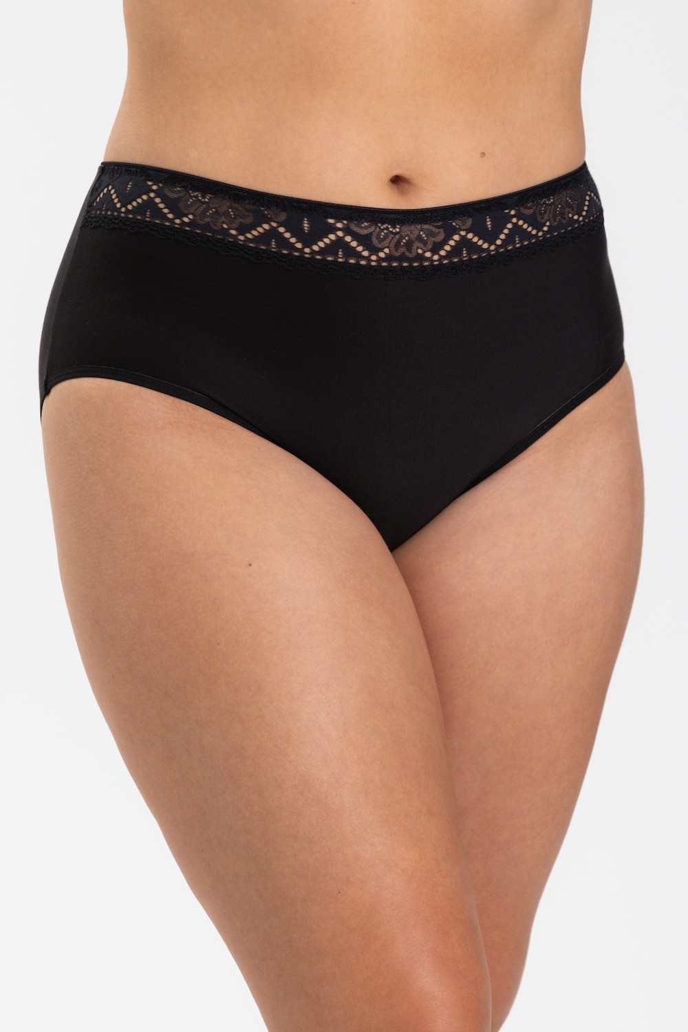 Große Größen Breeze Maxi Slip, Damen, schwarz, Größe: 50, Synthetische Fasern/Elasthan, Happy Size DE Women von Miss Mary of Sweden